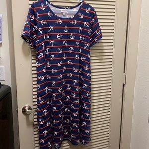 Lularoe anchor dress
